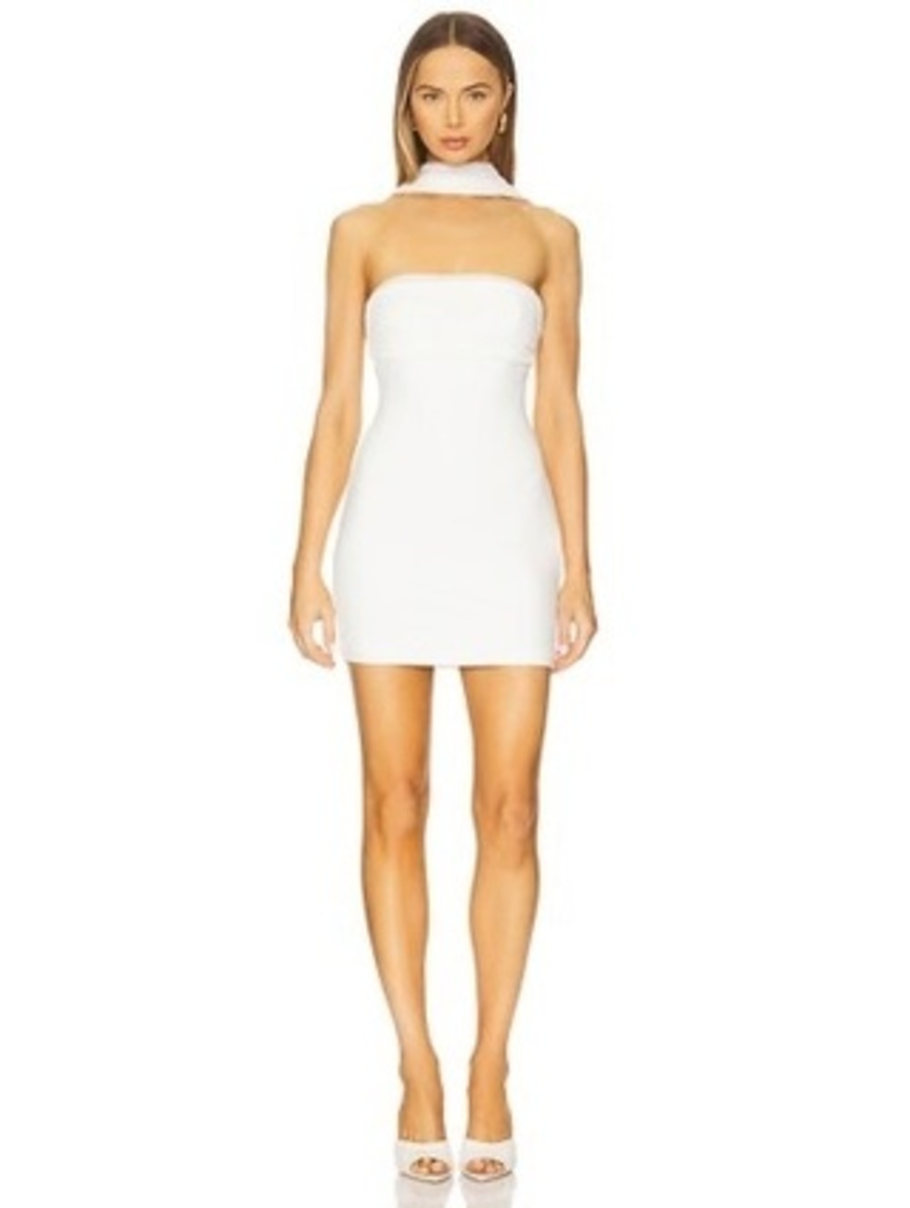 Superdown felina mini dress white